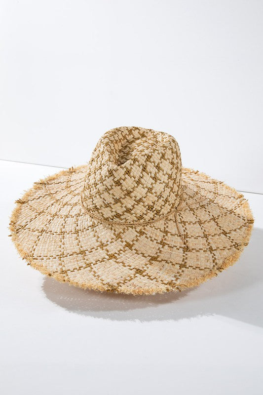 Woven Detail Sun Hat